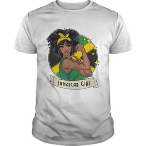 Strong Girl Jamaican Flag Shirt